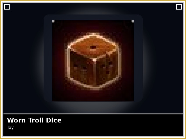 Worn Troll Dice