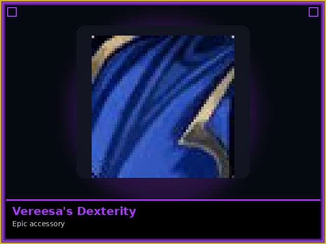 Vereesa's Dexterity