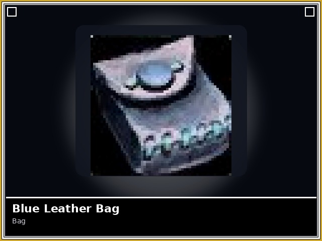 Blue Leather Bag